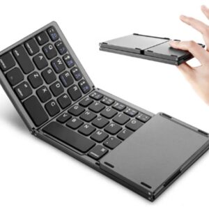 MINI TECLADO INALÁMBRICO PLEGABLE BLUETOOTH TOUCH PAD -D