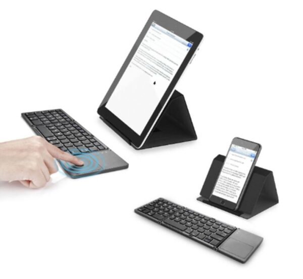 MINI TECLADO INALÁMBRICO PLEGABLE BLUETOOTH TOUCH PAD -D - Imagen 3