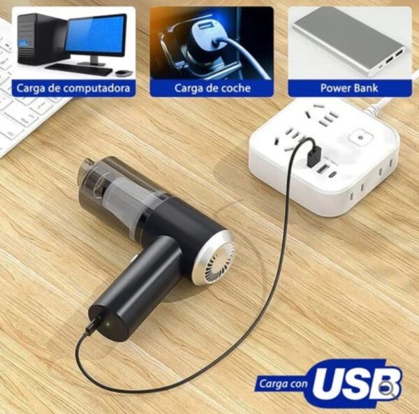 MINI ASPIRADORA 3 EN A UNO PARA HOGAR Y AUTO-D - Imagen 3