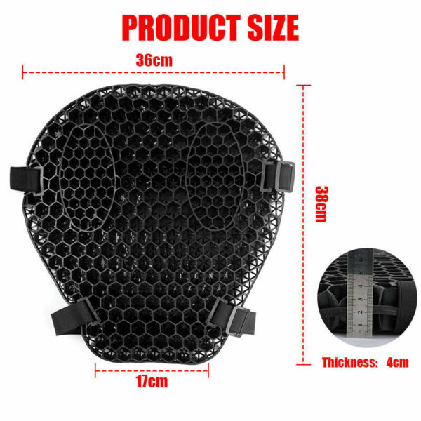 ASIENTO GEL ERGONÓMICO PARA MOTO -A - Imagen 6