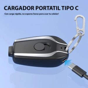 Cargador llavero portatil tipo C